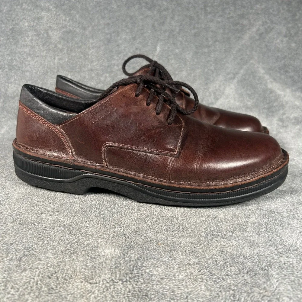 Naot Derby Oxford Shoes Brown Leather Comfort Lace Up Mens US 12 EU 45